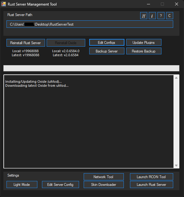 Reinstall Oxide Button Running State